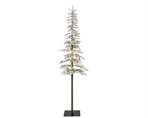 ALBERO DI NATALE 180 CM SNOWY ALPINE 150 MICROLED BIANCO CALDO