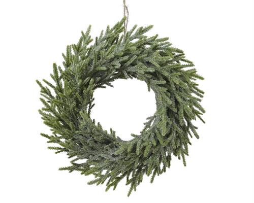 GHIRLANDA FUORIPORTA NATALIZIA 30 CM VERDE GLITTER