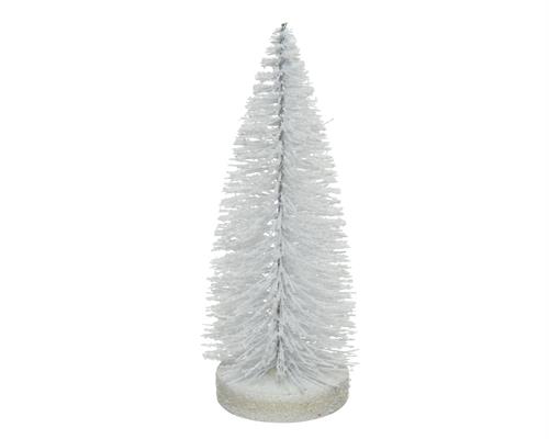 MINI ALBERO BIANCO GLITTER 20 CM