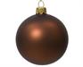 PALLINE DI NATALE MARRONE OPACO 6 CM CONFEZIONE 6 PZ