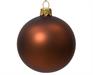 PALLINE PER ALBERO MARRONE OPACO IN VETRO 10 CM 4 PZ