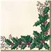 TOVAGLIOLI 33X33CM 3V WINTER HOLLY 36PZ