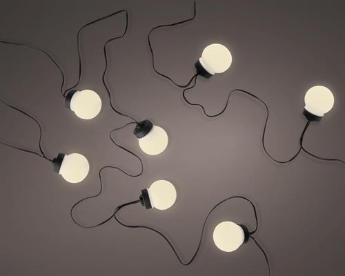 LUCI DI NATALE A SFERA 20 LED BIANCO CALDO