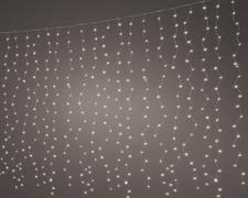 TENDA LUMINOSA 400 MICRO LED BIANCO CALDO LUCE FISSA H.200X190CM