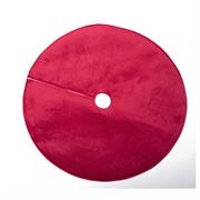 COPRIBASE ALBERO DI NATALE IN VELLUTO ROSSO D. 120 CM