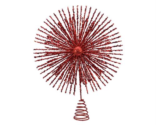 PUNTALE PER ALBERO 28,5X37,5CM ROSSO