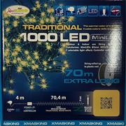 LUCI DI NATALE 1000 MINILED BIANCO CALDO